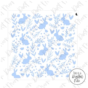 DIGITAL SVG - single Easter has sprung pattern for Mylar/plastic cookie stencils (No physical product)