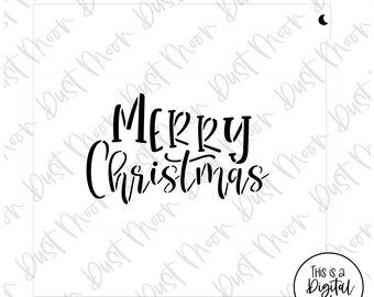 Christmas Stencil Svg | Etsy
