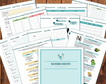 Backyard Chicken Keeper's Journal & Planner Printables | Egg Count Printable | Chicken Health Resources