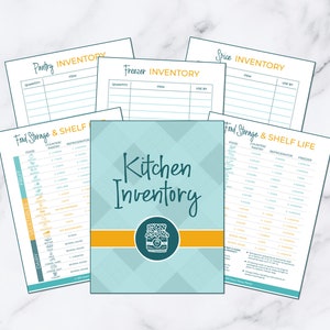 Complete Kitchen Printable Pack Recipe Binder, Meal Planning, Inventories, Food Storage Labels, Planner Stickers, & More image 7