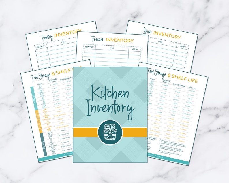 Complete Kitchen Printable Pack Recipe Binder, Meal Planning, Inventories, Food Storage Labels, Planner Stickers, & More image 7