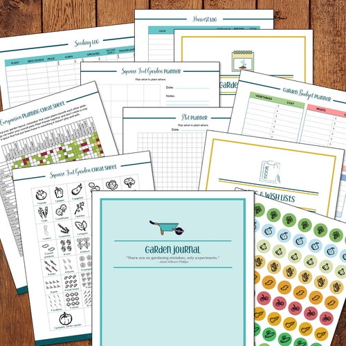 Complete Garden Planner and Journal Vegetable and Fruit Etsy