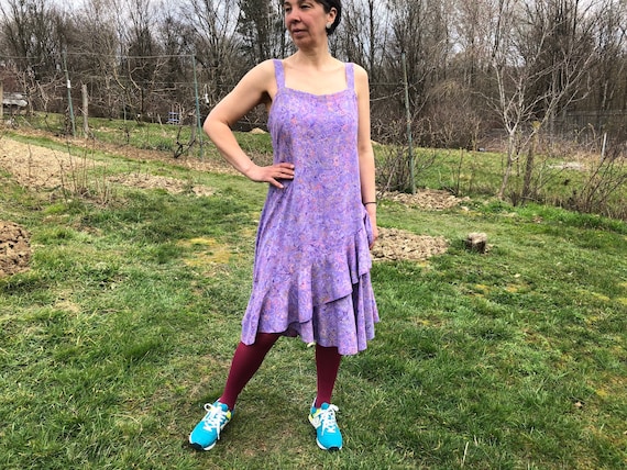 purple jumper dress Flirty Jumper Dress Purple Lilys Closet Boutique