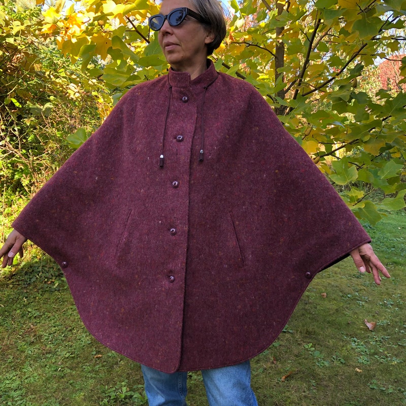 Rusk Wool Cape Coat