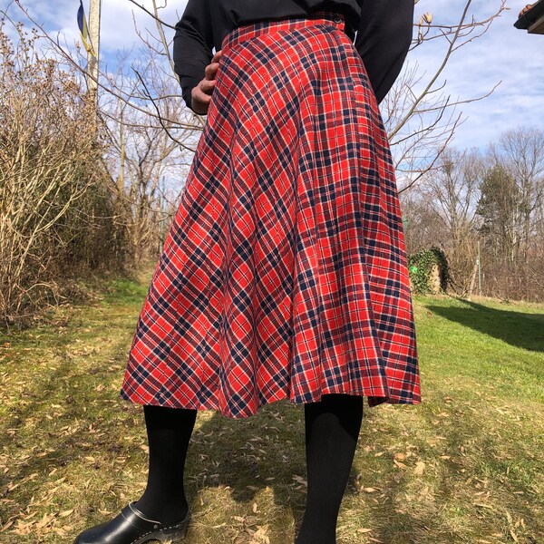 Tweedside District Tartan Flared Skirt