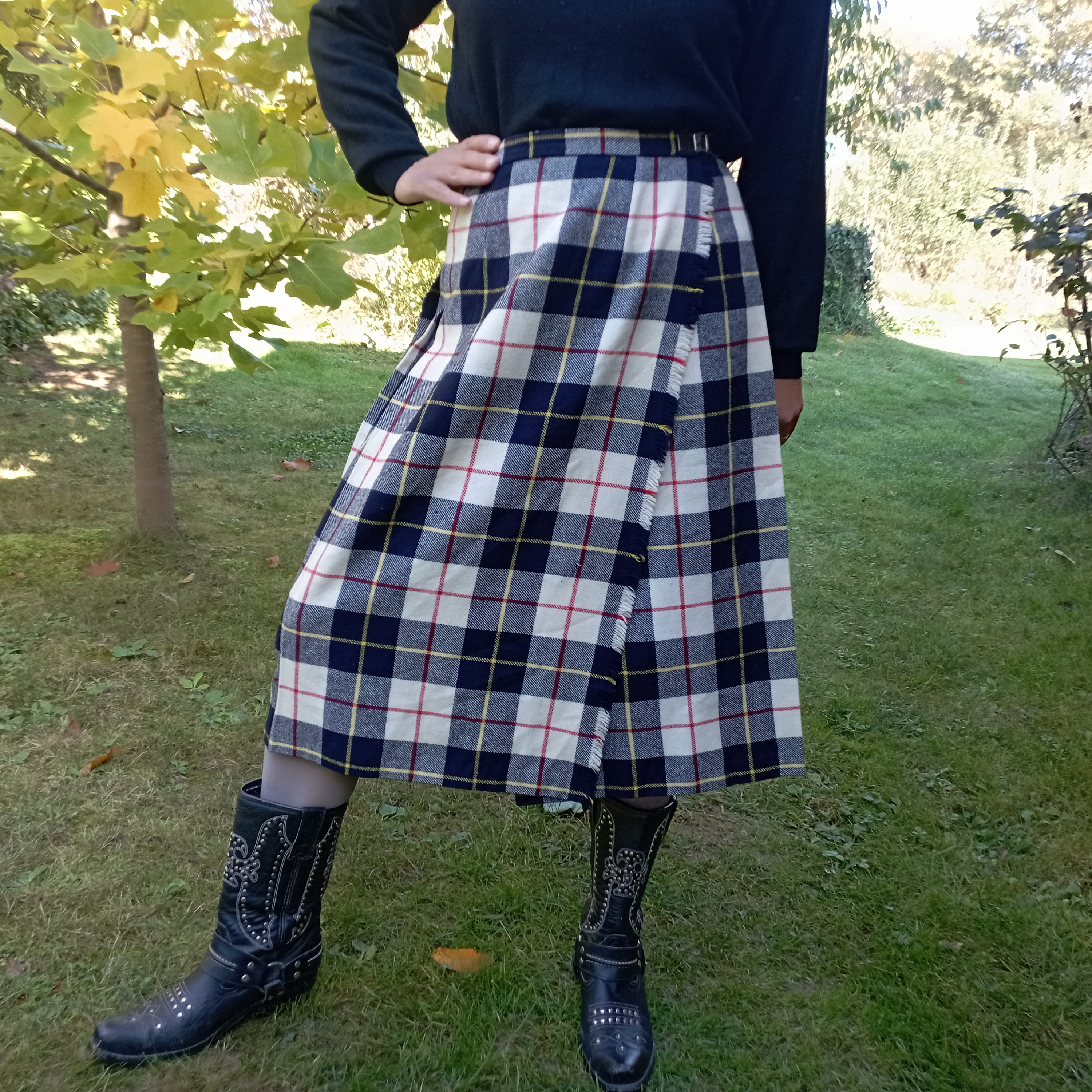 Plaid Pleated Skirt Etsy New Zealand