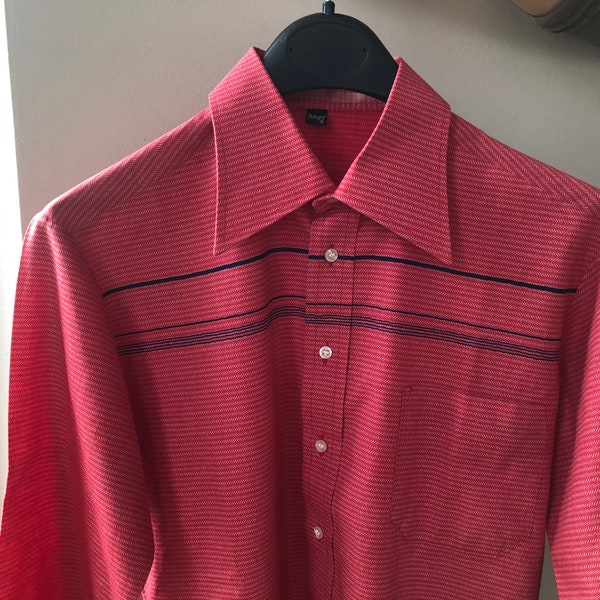 mens coral dress shirt and tie