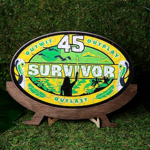 Survivor Puzzle Replica 45 Logo Puzzle - Etsy