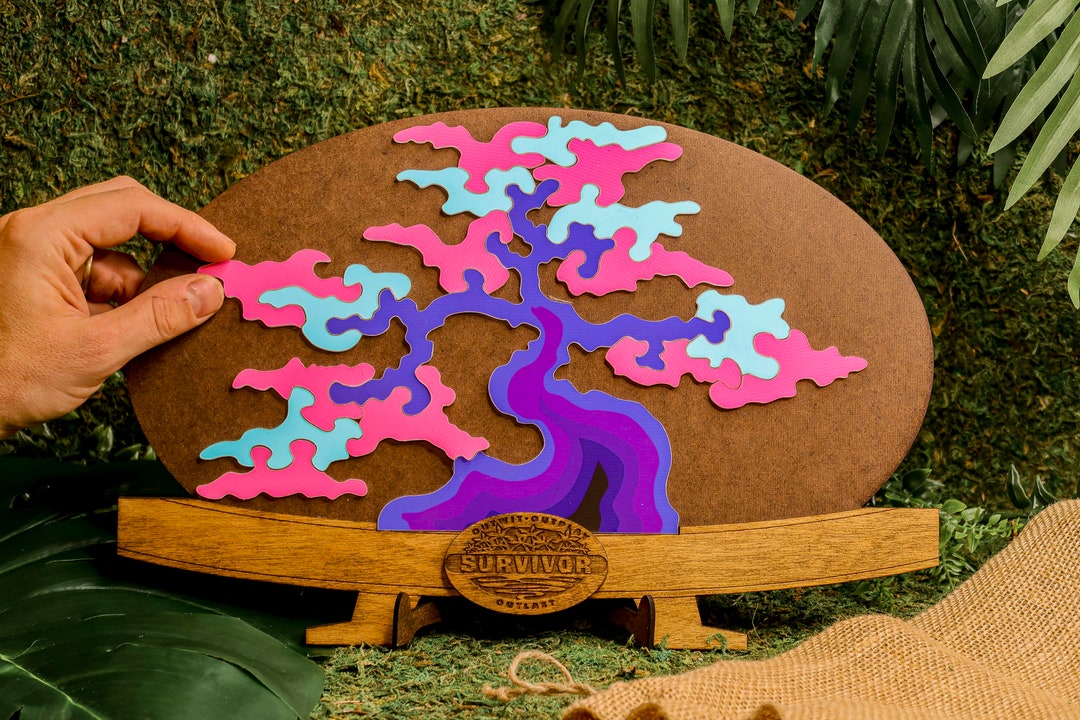 Survivor Puzzle Replica Large Tree Puzzle With Stand Survivor Party
