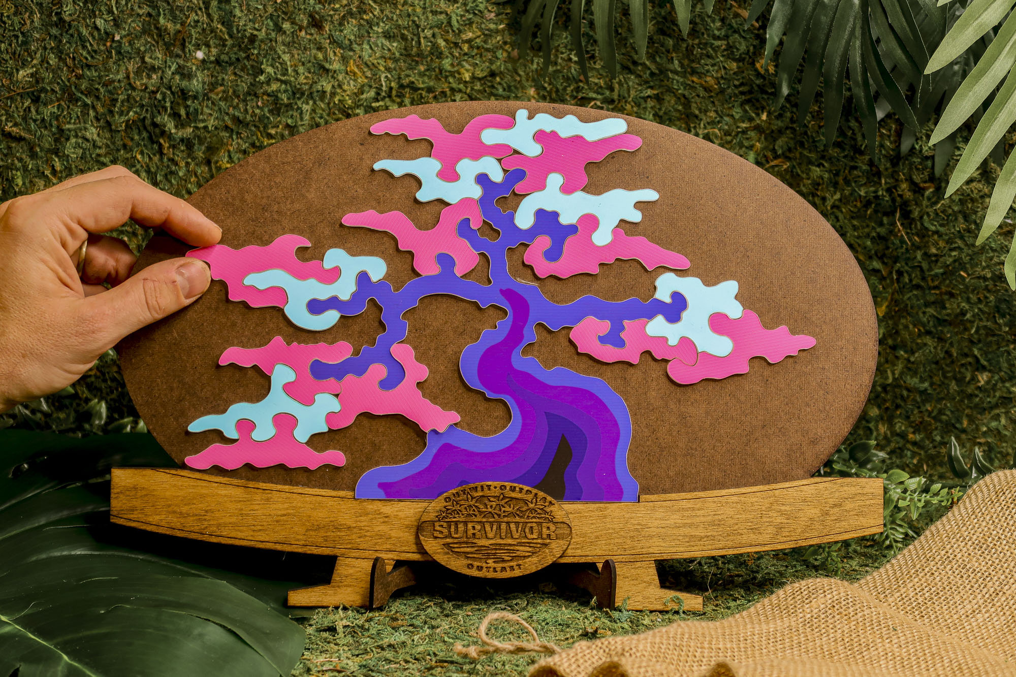 Survivor Inspired Tree Puzzle Replica seen on Winners at War 