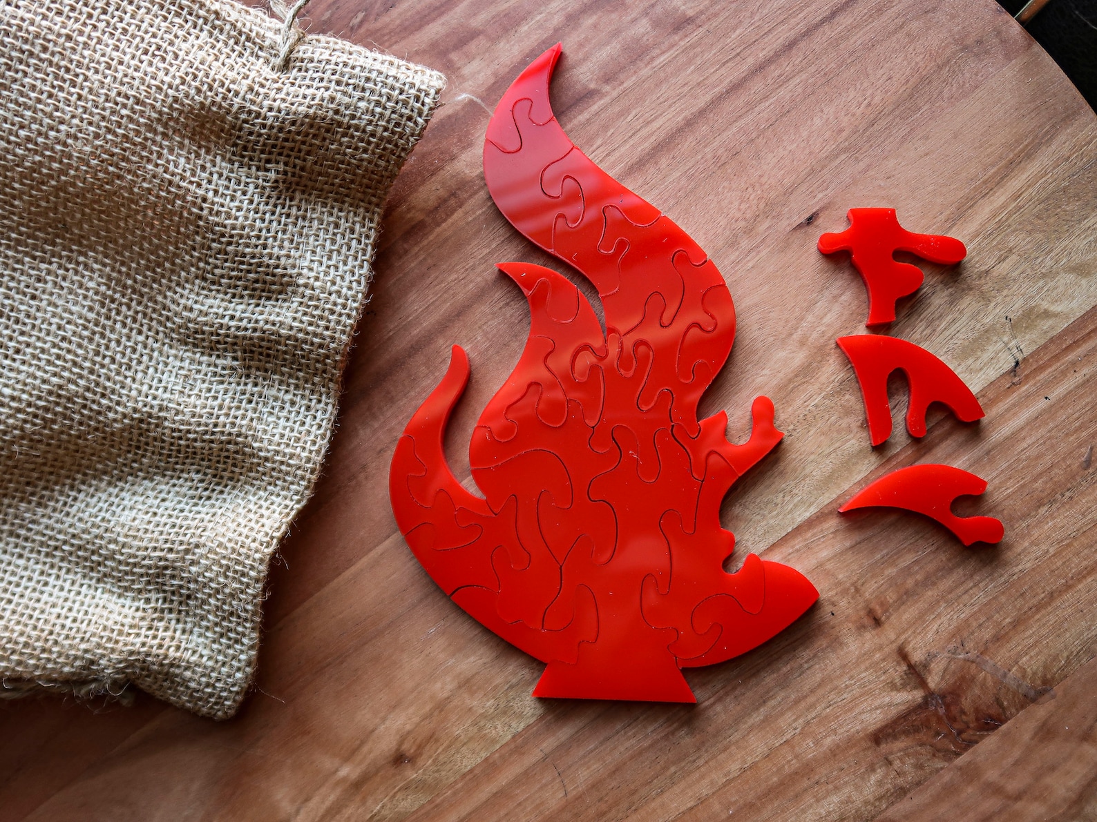 Survivor Puzzle Replica Fire Puzzle Etsy