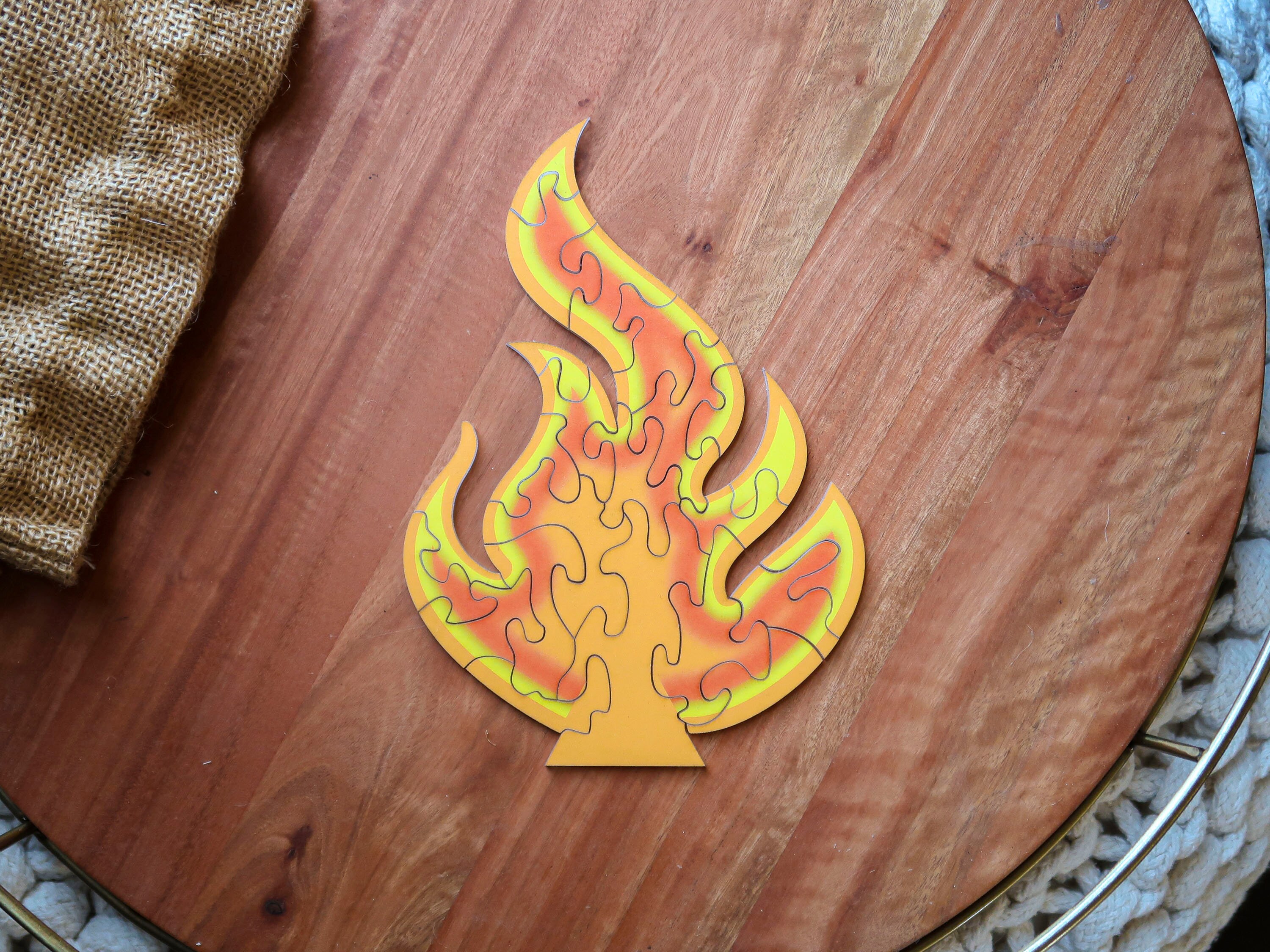 Survivor Puzzle Replica Fire Puzzle Etsy