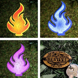Survivor Party Pack 4 - 3er Set Feuer Puzzles - Survivor TV Show
