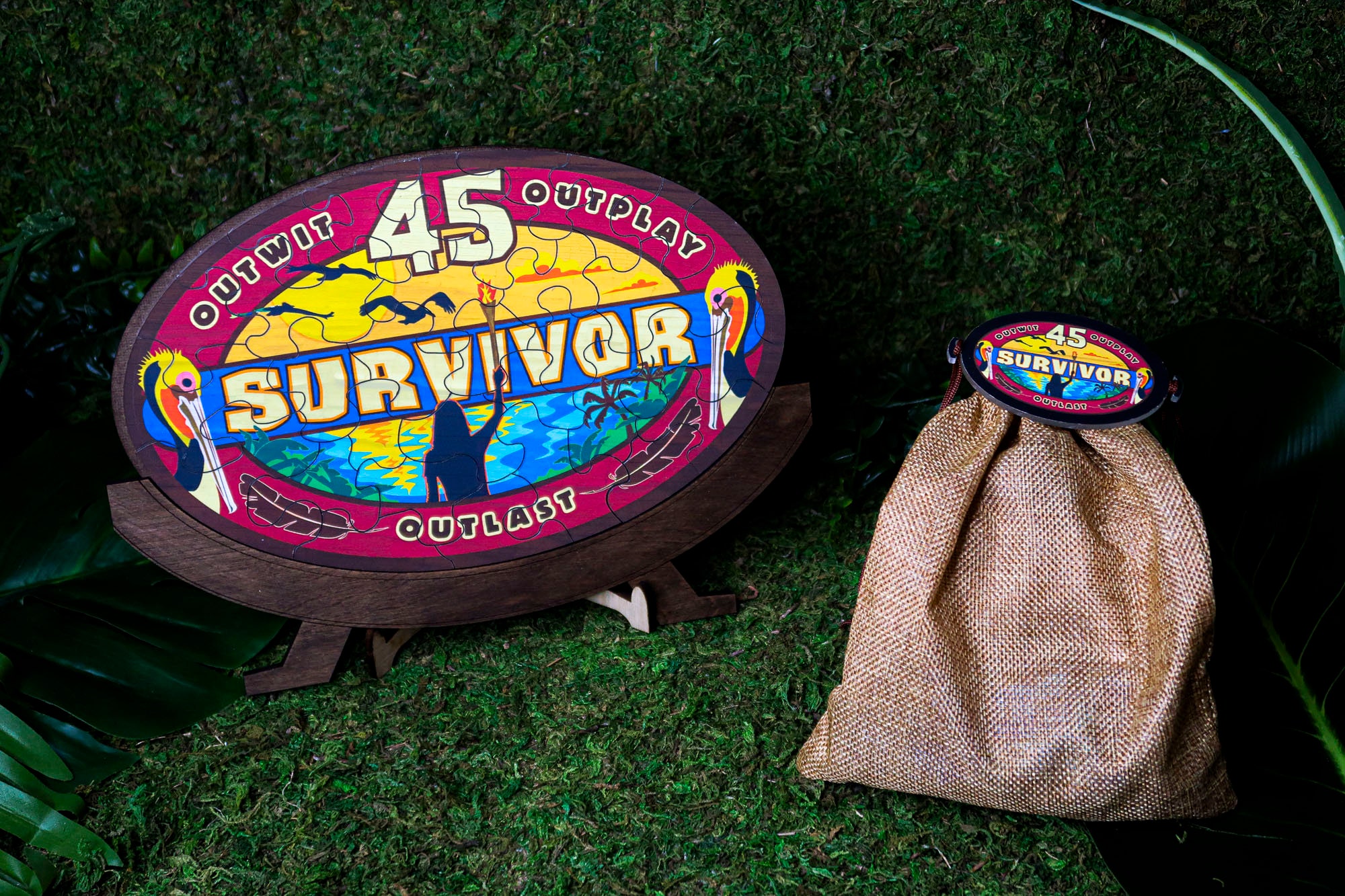 Survivor Puzzle Replica - 45 Logo Puzzle - Etsy