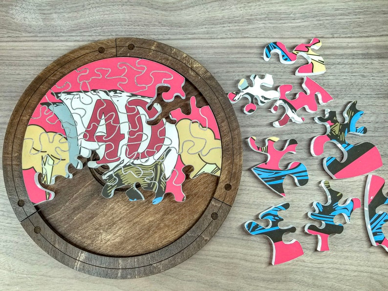 Survivor Puzzle Replica Circle Ship Puzzle Winners at War Etsy