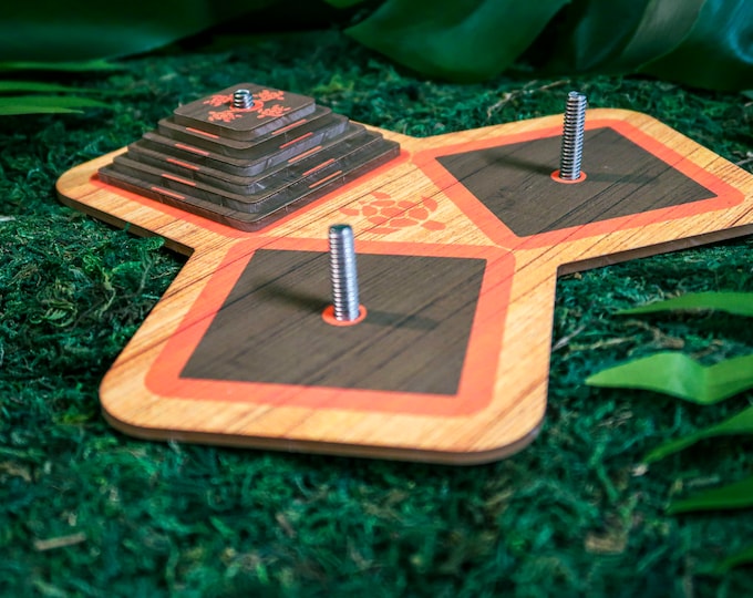 Survivor Puzzle Replica Temple Transfer Tower of Hanoi Etsy