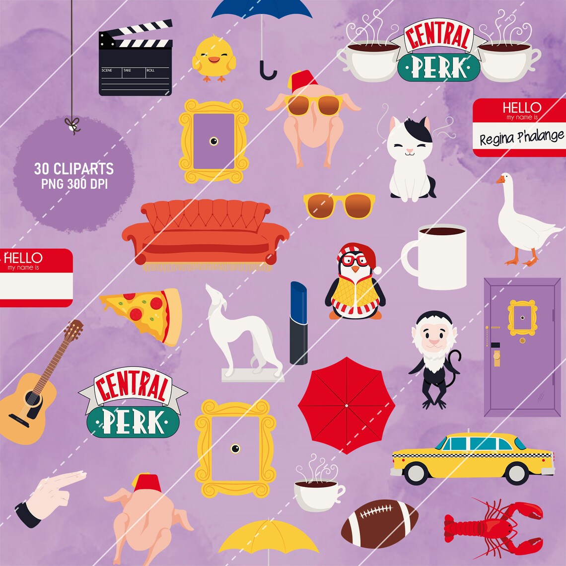 Friends Show Clipart Friends Clipart Clipart Friends Tv Etsy