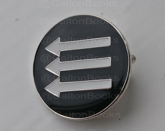 IRON FRONT Anti-Fascist enamel Badge