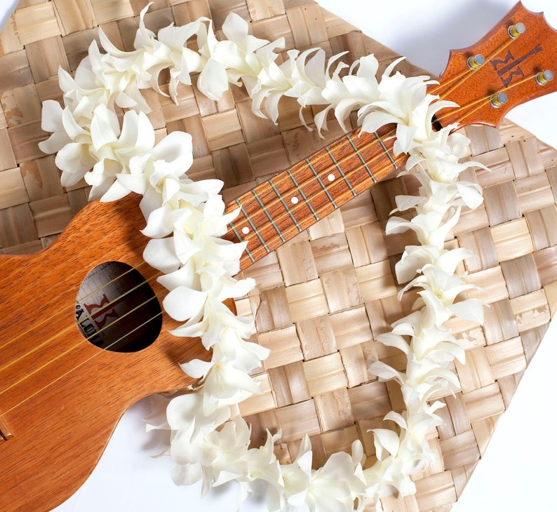Hawaiian Lei Fresh White Orchid Lei. Fresh Lei From Hawaii. Etsy