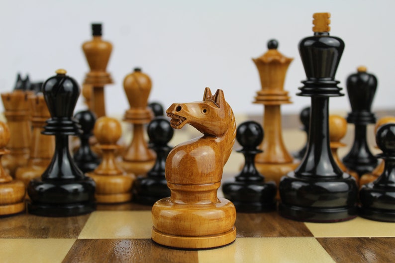 Tal chess set reproduction medium size tournament Soviet | Etsy