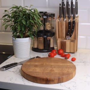 Exclusive end grain cutting board, small cutting board, endgrain cutting board, butcher block, Oak,wood board, gift, end-grain kitchen board