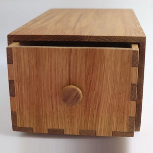 Handmade wooden box for storing chess pieces with personalization. handmade chess pieces keeping. oak wooden holder for chess set