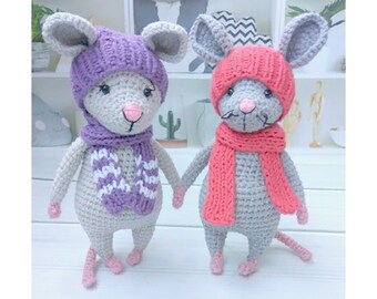 christmas mouse stuffed animal