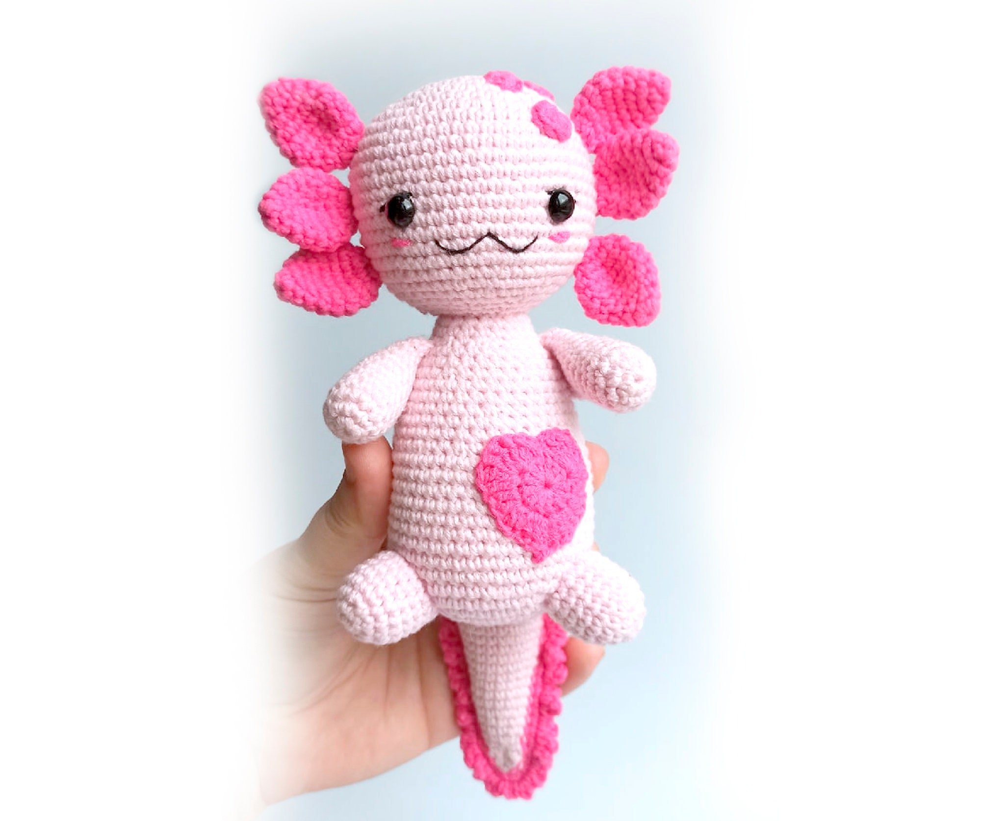 Juguete de peluche Axolotl peluche Axolotl ganchillo de Etsy