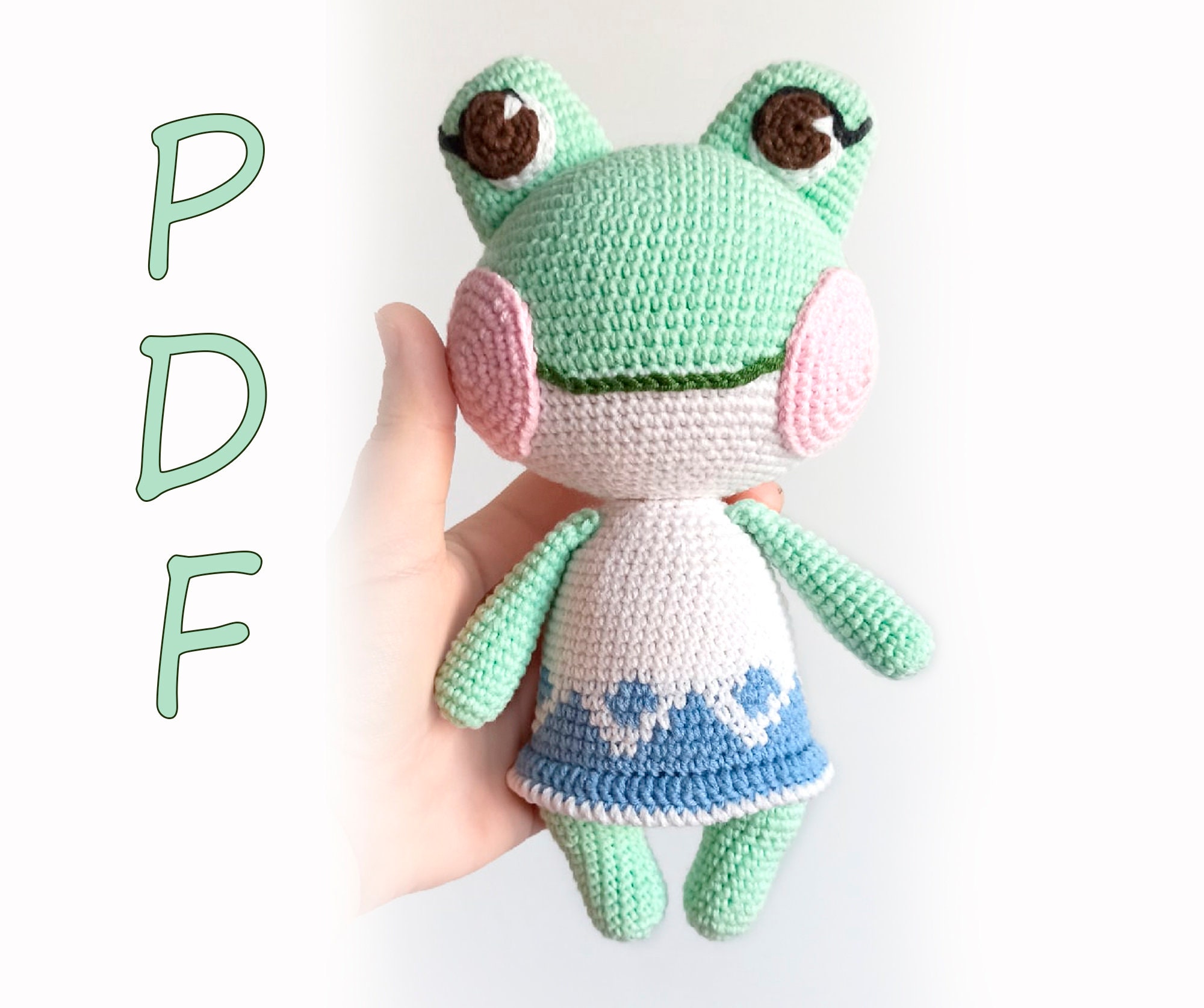 Lily animals crossing plush Amigurumi frog plush toy Etsy