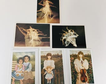 Blank greeting cards with envelopes, set of 6.