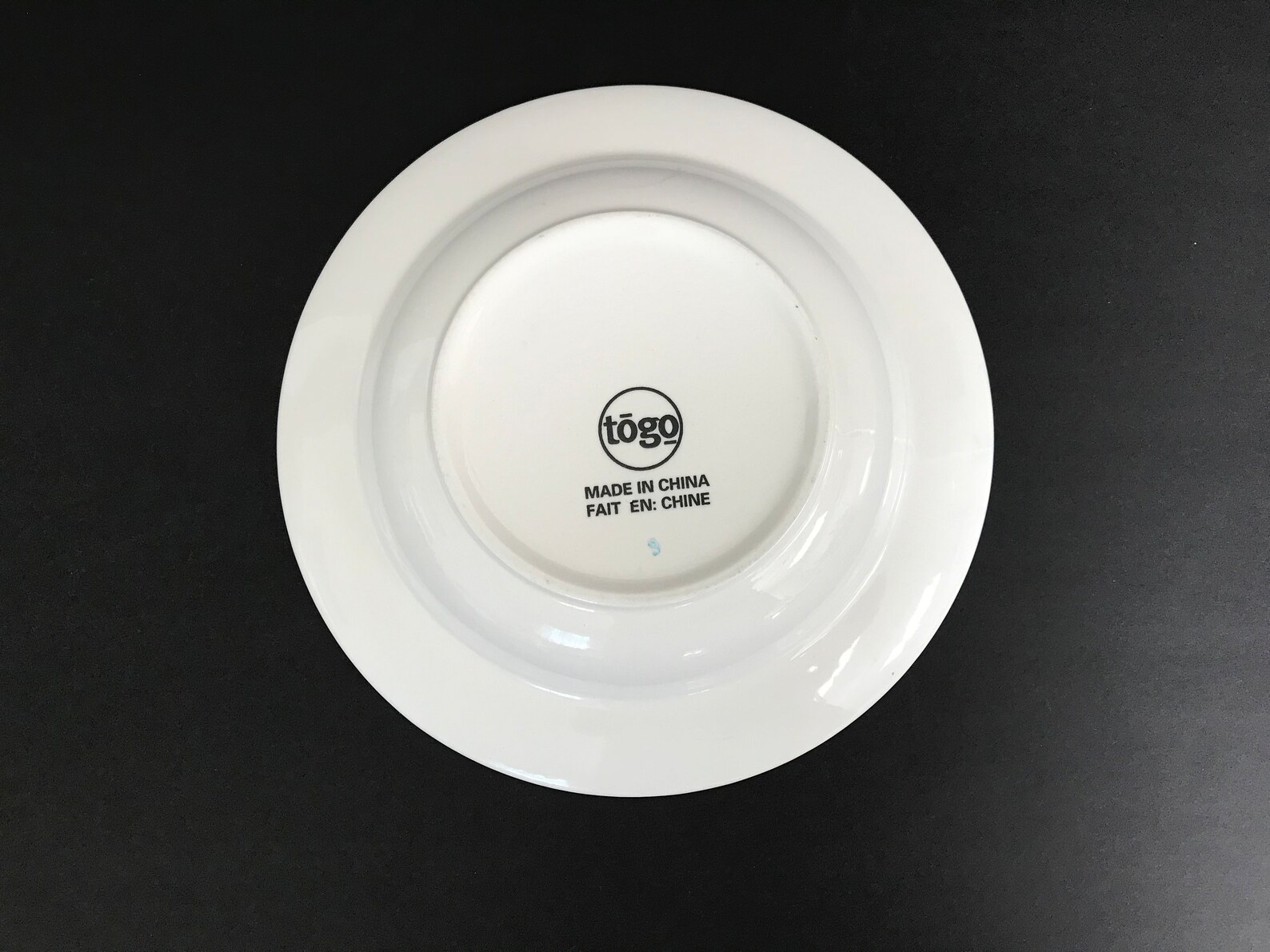 Salad Bowl Plate Togo White and Blue Floral Pattern Etsy