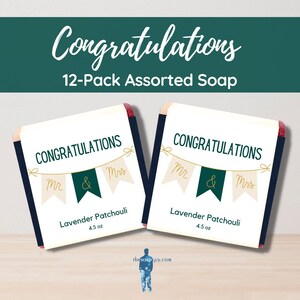 Happy Anniversary 12 Bars of Handmade Soap, Best Sellers | Shower Favors, Soap Gift Set, Gift Basket, Stocking Stuffer, Resale, Personal Use