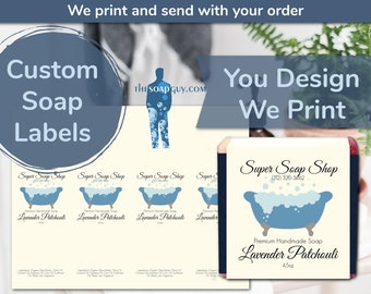 Soap Label, Custom Soap Label, Editable Label, Label Template, Bathtub Soap Labels, Bath Tub Soap Labels