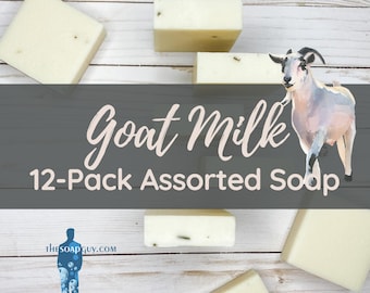 12 Bar Goat Milk Soap Gift Set | Handmade Natural Bars