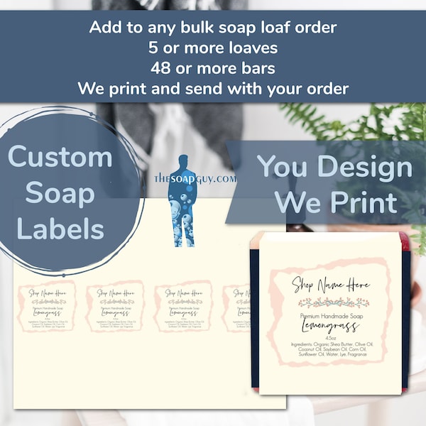 Soap Label, Custom Soap Label, Editable Label, Label Template, Torn Paper Soap Labels, Spa Soap Labels