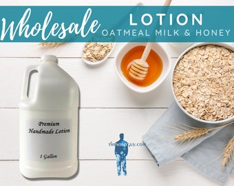 Gallon of Lotion Oatmeal Milk & Honey Wholesale Bulk | Gifts for Her, Him, Gift Baskets, Bridal Favors, Baby Favors