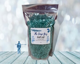 Cucumber Melon Sea Salt Bath Soak | Handmade Bath Salts | Self Care Gift for Her