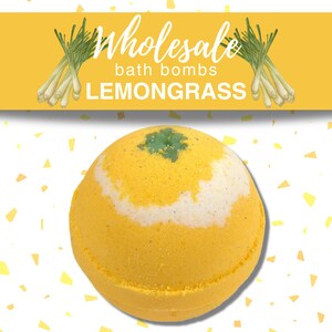 Lemongrass Bath Bomb | Handmade Wholesale Bath Bombs | Bulk Party Favors