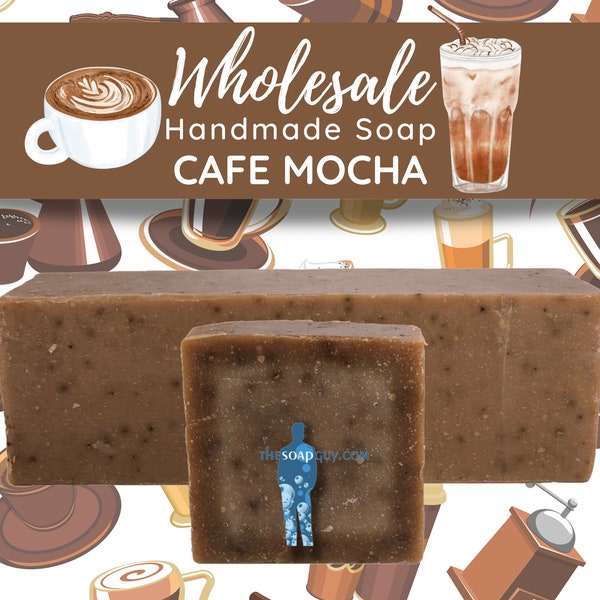 Café Mocha Soap | Handmade Soap, Natural Soap, Vegan Soap, Homemade Soap, Wholesale Soap, Bulk Favors Soap, Cut Into Bar Soap