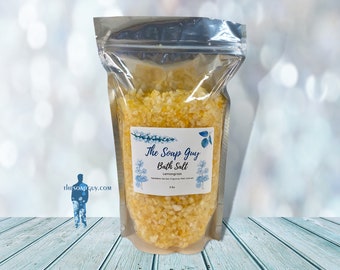 Lemongrass Sea Salt Bath Soak | Handmade Bath Salts | Self Care Gift for Her