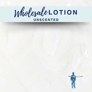 Wholesale Lotion, Unscented - Fragrance-Free & Customizable | Bulk Natural Skincare in 1-Gallon or 5-Gallon Tubs | Perfect for Resellers