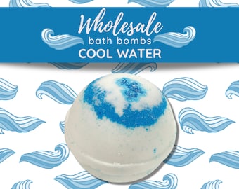 Cool Water Wholesale Bath Bombs, Wholesale Bulk Mens Bath Fizzies, Baby Bridal Shower Favors, Birthday Party