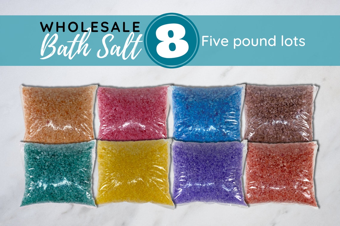 Wholesale Bath Salt 8 5lb Lots Sea Salt Bath Soak Bridal Etsy
