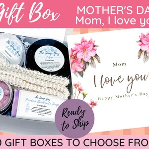 Mom I Love You, Mother&#39;s Day Gift Box for Women, Self-Care spa box, stress relief relaxation gift set