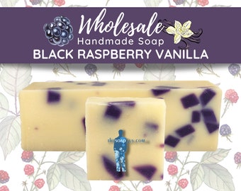 Black Raspberry Vanilla Soap | Handmade Soap, Natural Soap, Vegan Soap, Homemade Soap, Wholesale Soap, Bulk Favors Soap, Cut Into Bar Soap