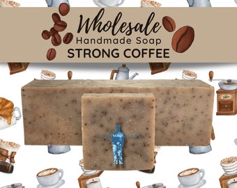Strong Coffee | Handmade Soap, Natural Soap, Vegan Soap, Homemade Soap, Wholesale Soap, Bulk Favors Soap, Cut Into Bar Soap