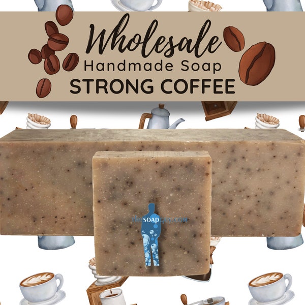Strong Coffee | Handmade Soap, Natural Soap, Vegan Soap, Homemade Soap, Wholesale Soap, Bulk Favors Soap, Cut Into Bar Soap