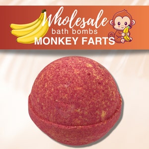 Monkey Farts Bath Bomb | Handmade Wholesale Bath Bombs | Bulk Party Favors