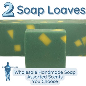 2 Premium Handmade Soap Loaves