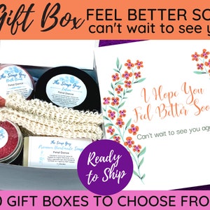 Feel Better Soon Gift Box, Self-Care Gift Set, Send to Family, Friend, Co-Worker, Get Well Soon, Mental Health Gift Box